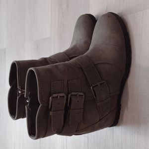 Faux SUEDE ankle booties